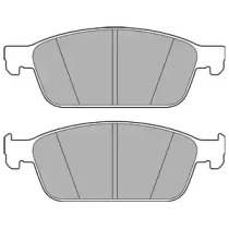 DELPHI FORD гальмів.колодки передн.Focus III ST 12-,Kuga II 13-,Transit Connect 15-