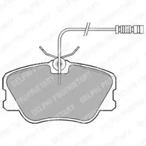 DELPHI DB гальмівні колодки передн (з датчиком! W124201