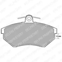 DELPHI VW гальмівні колодки передн.Passat 88-