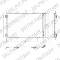 Конденсатор кондицiонера CITROEN/PEUGEOT C2/C3/C4/DS3/207/208/1007/2008 \1,0-1,6 \02>>