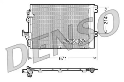 Конденсатор кондицiонера Denso OPEL Astra/Zafira \1,4-2,0 \98-15