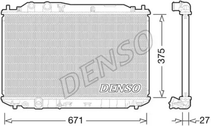 Радіатор Denso HONDA Civic \1,8 \05-12