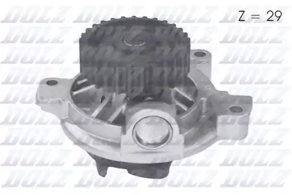 Помпа Dolz AUDI 80/100/100 Quattro/Cabriolet/Coupe Quattro/S6 Quattro \2,2-2,3 \87-97