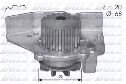 Помпа Dolz CITROEN/FIAT/LANCIA/PEUGEOT Xsara/Ulysse/Z(eta)/306 \2,0 \94-05