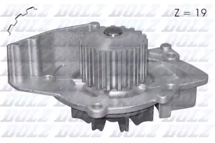 DOLZ CITROEN помпа води C4, C5, Jumper, Jumpy 2.0-2.2HDI,  FIAT Scudo, FORD Galaxy  07-