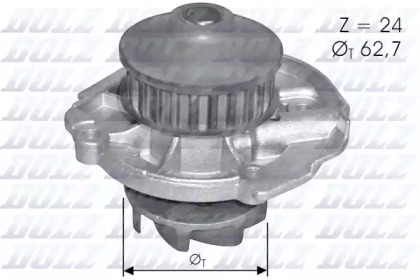 a_Помпа Dolz FIAT/LANCIA Panda/Y (Ypsilon) \1,0-1,2 \91-12