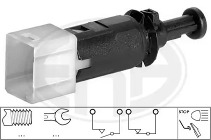 Вимикач ліхтаря сигналу гальмування RENAULT, NISSAN, MITSUBISHI (вир-во ERA)