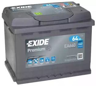 Акумулятор 64Ah-12v Exide PREMIUM (242х175х190), R, EN640