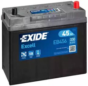 Акумулятор 45Ah-12v Exide EXCELL(237х127х227),,R,EN330 Азія тонк.клеми