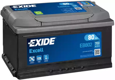 АКБ 6СТ-80 R+ (пт700) (необслуг)(315х175х175) EXCELL Exide