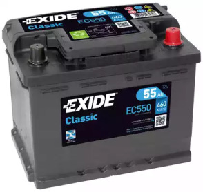 Акумулятор 55Ah-12v Exide CLASSIC (242х175х190), R, EN460