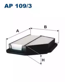 FILTRON фільтр повітря Opel Antara,Chevrolet Captiva (284*228*49)