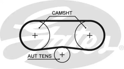 Ремінь зубч. ГРМ Audi, Skoda, VW 1.4, 1.6 (вир-во Gates)