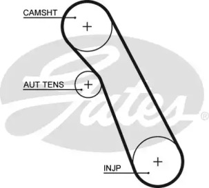 Ремінь зубч. ГРМ Ford Focus, Mondeo, Transit 1,8 TD (вир-во Gates)