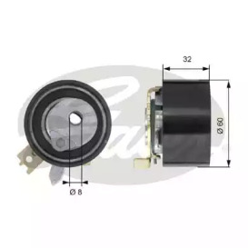 T43014 (7784-21014)  Натяжний ролик ременя ГРМ GATES POWERGRIP TENSIONER