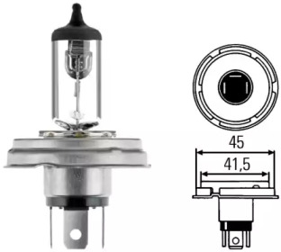 HELLA R2 12V 45/40W Лампа розжарювання STANDARD