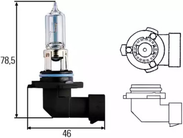 Лампа розжарювання STANDARD HB3 12V 60 (65W) P 20d