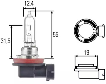 HELLA H9 12V 65W автолампа