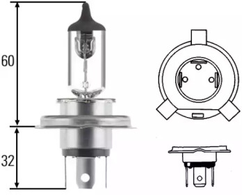 HELLA H4 24V 75/70W автолампа