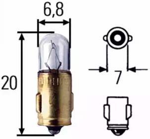 HELLA 12V 2W J Автолампа (STANDARD)