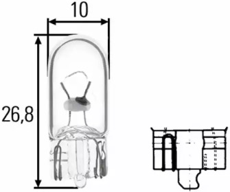 Лампа 12v w5w