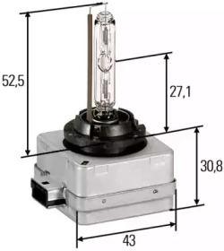 HELLA D1S 35W лампа газорозрядна Xenon