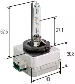 HELLA D3S 12V35W Лампа газорозрядная XENON