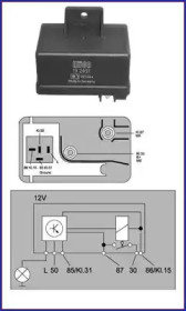 HUCO CITROEN реле свІчок розжарювання BX,C15,25,Fiat Ducato,Peugeot,Seat