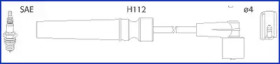 HUCO CHEVROLET К-кт высоковольтных проводов Aveo,Lacetti,Daewoo Nubira 1.4/1.6 97-