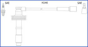 HUCO RENAULT К-кт високовольтних проводІв Laguna,Volvo S40/V40 1.6/2.0