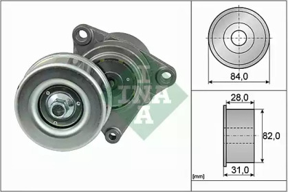 Натяжна планка, полікліновий ремінь NISSAN 11955-6N202 (Вир-во INA)