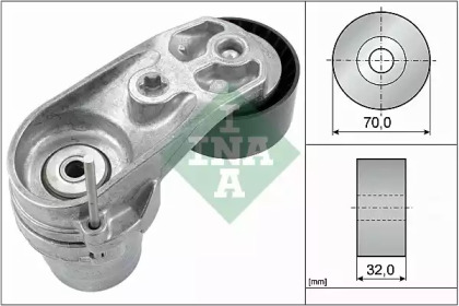 Натяжна планка, полікліновий ремінь BMW 11 28 7 599 097, 11 28 8 604 266 (Вир-во INA)