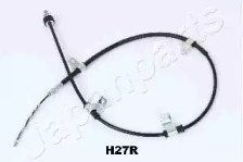 JAPANPARTS HYUNDAI трос ручн.гальма прав.Getz 02- (бараб.без ABS)