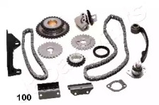 JAPANPARTS NISSAN  К-т ланцюга (повний) приводу ГРМ Almera,Sunny 1.4,1.6 90-