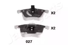 JAPANPARTS CADILLAC гальмівні колодки дискові BLS, Opel Vectra C 3,0 V6  03-