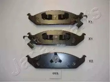 JAPANPARTS томозні колодки передн. CHRYSLER STRATUS -01