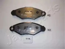 JAPANPARTS NISSAN гальмівні колодки передн. Kubistar 03-,Renault Kangoo 97-