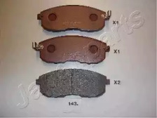 JAPANPARTS NISSAN гальмівні колодки передн.Tiida 04-,Juke 14-,Maxima QX