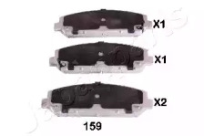 JAPANPARTS NISSAN гальмівні колодки передн. INFINITI QX56 5,5 12-