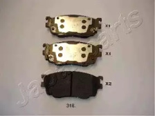 JAPANPARTS MAZDA гальмівні колодки передн.626 97-