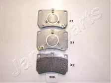 JAPANPARTS MAZDA колодки гальмівні передн.323 85-93