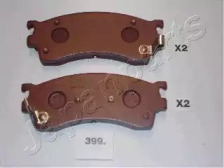 JAPANPARTS MAZDA гальмівні колодки перед 626, 323, Xedos-6  91-