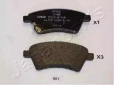 JAPANPARTS SUZUKI гальмівні колодки передн. SX4,Fiat Sedici 06-