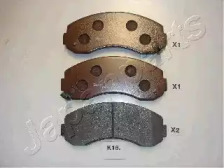 JAPANPARTS KIA гальмівні колодки передн. K2500 2,5D 03-, K2700 2,7D 99-