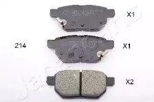 JAPANPARTS TOYOTA гальмівні колодки задн. Auris 07-