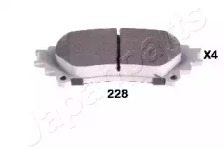 JAPANPARTS TOYOTA гальмівні колодки задн. Lexus IS 13-,RX 09-,Prius 12-