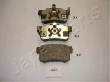 JAPANPARTS HONDA гальмівні колодки задн.Accord 2.2/2.4 08-,CR-V II 01-