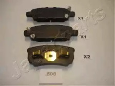 JAPANPARTS MITSUBISHI гальмівні колодки задні Lancer,Outlander 03-