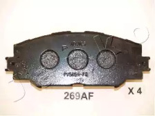 Колодки гальмівні передні Toyota Auris, Verso, RAV4, Yaris, Corolla (05-16)/Subaru Trezia (10-) (50269) JAPKO