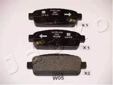 51W05 JAPKO-Гальмівні колодки до дисків